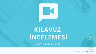 Mevzuat Anlatımı Kılavuz İncelemesi [upl. by Kutchins149]