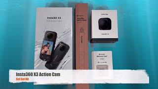 Insta360 X3 Action Camera Get Set Kit  Unboxing [upl. by Gustavo]