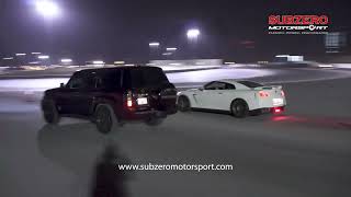 SUBZERO NISSAN PATROL VTC vs NISSAN GTR Subzero Motorsports [upl. by Haneeja]