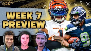 Week 7 Preview Pod w Sackreligious and Sam Sherman [upl. by Eelah]