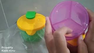 Review Formula Dispenser Tupperware Wadah Susu [upl. by Sremmus]