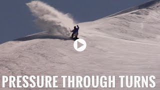 Pressure Through Turns On A Snowboard [upl. by Ahsienauq63]