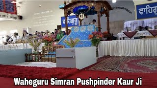 Dodra Simran Bibi Pushpinder Kaur ji  Waheguru Simran [upl. by Botzow350]