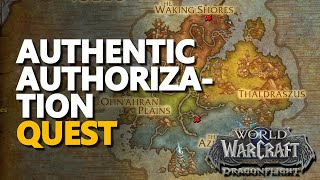 Authentic Authorization WoW Quest [upl. by Ydniw]