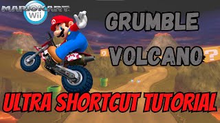 ULTRA SHORTCUT TUTORIAL  Grumble Volcano  Mario Kart Wii [upl. by Trici275]