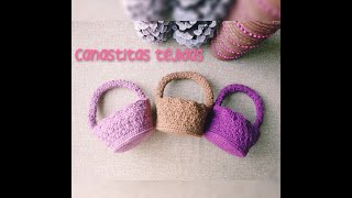 Canastitas tejidas a crochet [upl. by Damon]