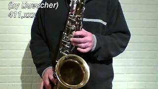 Silvertone Tenor Sax by Buescher 411xxx [upl. by Rubin]