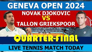 Novak Djokovic Vs Tallon Griekspoor [upl. by Marieann]