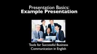 Business English Presentations  Example Presentationmp4 [upl. by Dagna]