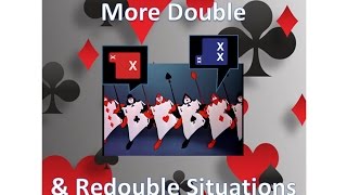 Advanced Bridge Lessons 3ο μάθημα  Double amp Redouble Situations [upl. by Acim827]