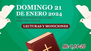 Lecturas y Moniciones Domingo 21 de enero 2024 III Domingo del Tiempo Ordinario ciclo B [upl. by Werdn]