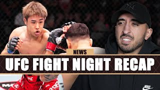 HORRIBLE Injury UFC Fight Night REACTION  Perez vs Taira  MMArcade News [upl. by Turk]