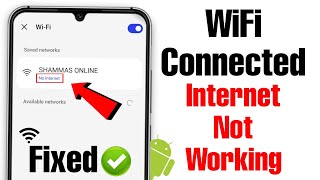 How to fix wifi connected but no internet access android  wifi connected but not working [upl. by Sachi206]