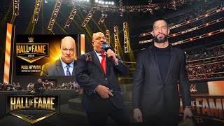 Roman Reigns Inducte Paul Heyman into Hall Of Fame Class 2024WWE Hall of Fame 2024 Highlights [upl. by Onig840]