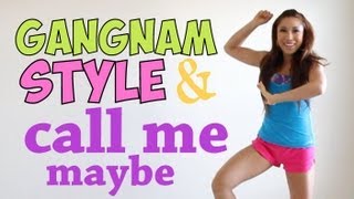 Gangnam Style Call Me Maybe Mashup Squat Challenge [upl. by Nonnaihr371]