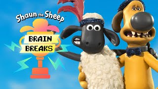 NEW 🐑 Dance and Freeze 🐑 Shaun the Sheep  Brain Break 🐑 For Kids [upl. by Citarella589]