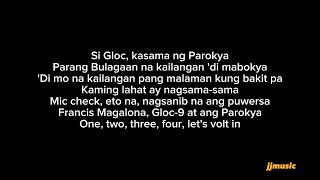 Bagsakan karaoke by Parokya ni Edgar ft Francis M amp Gloc9 [upl. by Dysart]