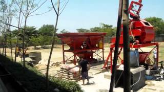 JS500 simple concrete batchingmixing plant for small scale precast concrete units factory [upl. by Nilreb704]