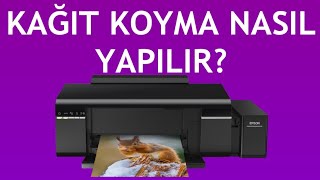 Epson Yazıcı Kağıt Koyma Nasıl Yapılır [upl. by Eserehs]