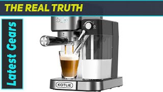 KOTLIE CM5180 Espresso Coffee Machine Elevate Your Coffee Experience [upl. by Arabelle]