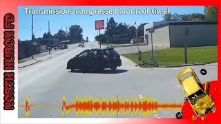 Car vs Pedestrian Cyclist Short Scene Video and FD Audio [upl. by Aleahcim]