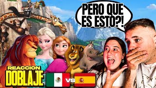 🇪🇸 REACCIÓN a DOBLAJE LATINO vs ESPAÑOL 🇲🇽 PELÍCULAS de DISNEY 😱 esto NO me lo esperaba [upl. by Ramunni]