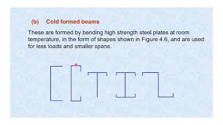 Types of Beam Sections  Steel Beam Design  Part 2  Steel Structures [upl. by Nordna]