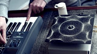 Cymatics Chladni Plate  Sound Vibration and Sand [upl. by Ailisec]