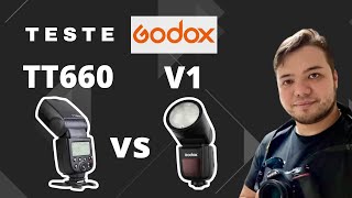 Teste  GODOX TT600 vs GODOX V1  Difusores godoxv1 godox [upl. by Badger]