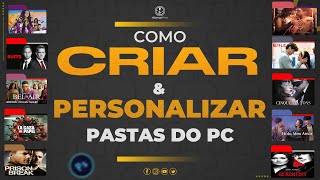 Como Criar Personalizar e Alterar Ícone das pastas do computador 2024 [upl. by Ellerahc]