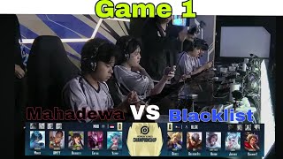 Mahadewa ID vs Blacklist International PH Game 1  HOK Championship 2024 Hari Ke3 [upl. by Hew63]