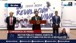 Sector público tendrá asueto el lunes 21 de octubre por Día de la Revolución [upl. by Akilegna]