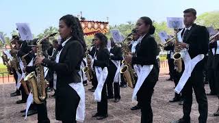 Brass Band St Francis Xavier ExpositionOld Goa led by Fr Simon oldgoa exposition sfx brassband [upl. by Brandea]