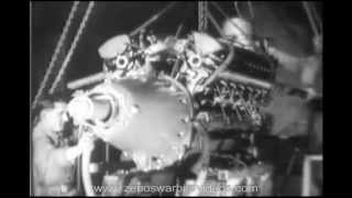 Allison aircraft engines roll off Indianapolis assembly line  1941 [upl. by Schlessinger]