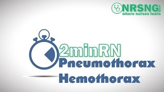 Pneumo and Hemothorax  Nursing Care for NCLEX [upl. by Erdnaek17]