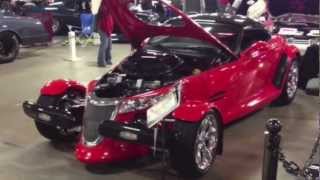 61 Hemi SRT Hemi Plymouth Prowler walkthrough NE Rod Custom Car Show [upl. by Dickens]