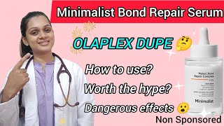 Minimalist Bond Repair Serum reviewMaleic bond repair complex தமிழ்Doctors review nonsponsored [upl. by Metzger]