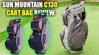 SUN MOUNTAIN C130 CART BAG REVIEW 2023 ULTIMATE GOLF BAG BY SUN MOUNTAIN SPORTS [upl. by Yme]