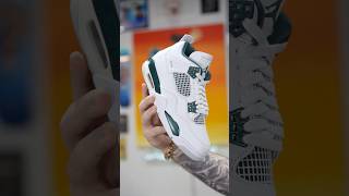 REVIEWING THE AIR JORDAN 4 OXIDIZED GREEN SNEAKERS IN UNDER 60 SECONDS [upl. by Oesile]