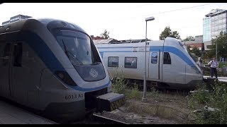 Sweden train ride from Stockholm City to Södertälje Centrum [upl. by Maybelle226]