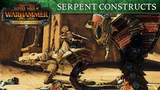 Total War WARHAMMER 2  Tomb Kings Introducing Serpent Constructs [upl. by Crandale]