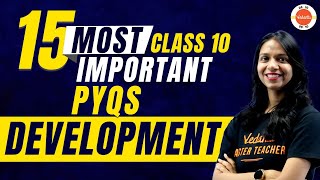 15 Most Important PYQs from Development Class 10  CBSE Class 10 Economics Chapter1 CBSE2024 [upl. by Ludly750]