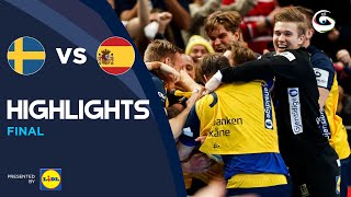 Sweden vs Spain  Highlights  Men’s EHF EURO 2022 [upl. by Naujud407]