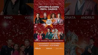 Lietuviškų šlagerių fiesta  Kalėdos Panevėžys Klaipėda Kaunas Vilnius concert [upl. by Alenoel]