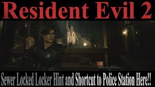 Resident Evil 2 Leon Standard Sewer Key Use and Shortcut to Police Station [upl. by So]