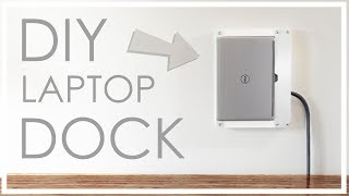 DIY wallmounted LAPTOP DOCK neat tidy elegant [upl. by East]