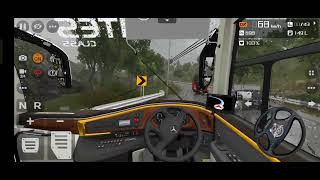 Trip 27  Mercedes SR3 with Rain  by Bus Simulator Indonesia [upl. by Darelle226]