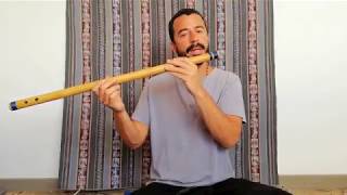 Bansuri Lesson 1 for beginners How to blow and make a sound Learn bansuri with Juan Tepui [upl. by Aicil338]