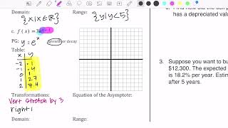 Math 3H  Unit 5 Review WS [upl. by Ayanal]