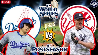 🚨 EN VIVO Serie Mundial 2024  Yankees vs Dodgers  Juego 5  Análisis y Reacciones ⚾🔥 [upl. by Llerehc]